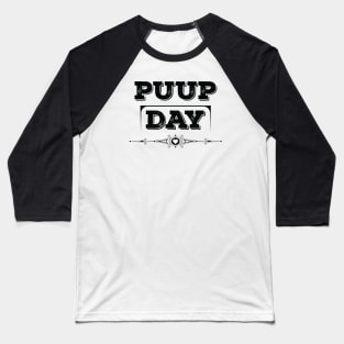 National Puppy Day Black Baseball T-Shirt